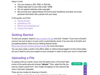 Scratch: Bring Your Drawings Into Scratch