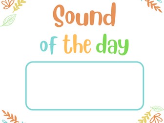 Sound of the Day Phonics
