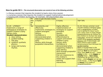 T Level Education EYE pathway - Structured obs support pack 2025