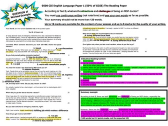 IGCSE Q1 Breakdown - Revision Mat