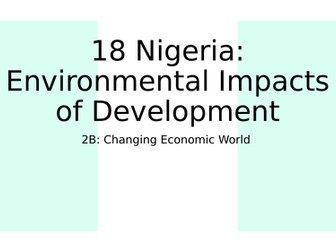 GCSE: Changing Economic World