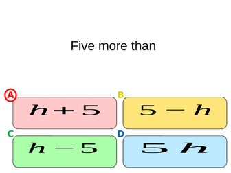 Quiz on forming expressions