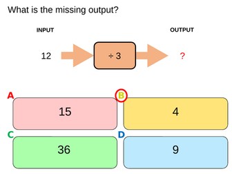 Quizzes on function machines