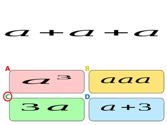Quiz on simplifying algebra