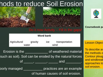 Reducing Soil Erosion - iGCSE Environmental Management