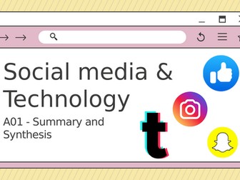 AO1 - Summary & Synthesis
