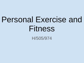 Personal Exercise and Fitness Powerpoint