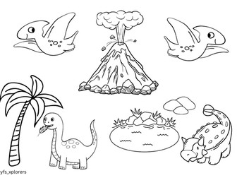 Dinosaur Colouring Sheet