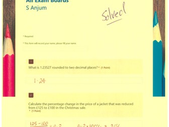 Solved Functional Skills Maths L2 Numbers