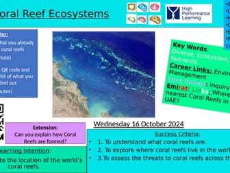 iGCSE Geography - Coasts - 10 -  Coral reef