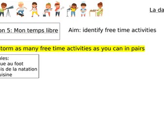 Module 1 Unit 2 Tu as une vie active? Edexcel GCSE French 2024