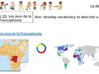 Module 1 Unit 6 J'ai participé aux Jeux de la Francophonie Edexcel GCSE French 2024