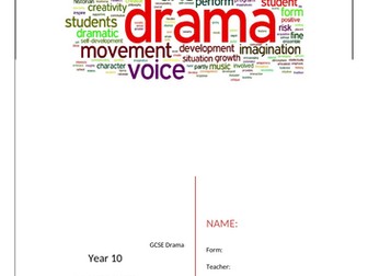 GCSE Intro to Drama booklet and PPTS