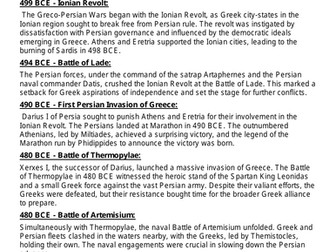Greco-Persian War Timeline