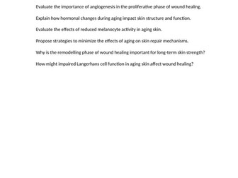 Repair of the skin and how it changes with ageing