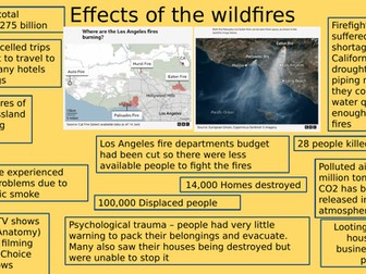 LA Wildfires KS3 lesson