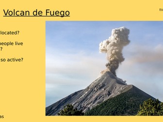 Volcan de Fuego Eruption