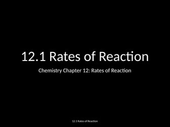 Slides: Cambridge Checkpoint and Beyond - Chemistry Secondary 1 (Year 9) Chapter 12 Rates of Reactio