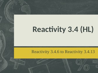 Reactivity 3 / IB Chemistry / Reactivity 3.4 (SL + HL)