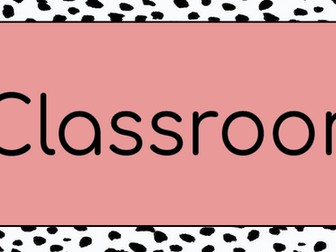 Classroom Noticeboard sign