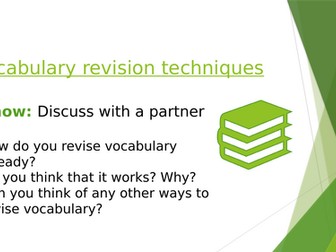 Vocabulary revision techniques