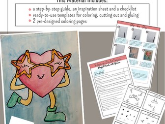 Art Project: Valentine's Day - Playful Hearts with Glasses