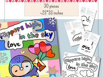 Art Project: Collaborative Poster: Lovely Penguin