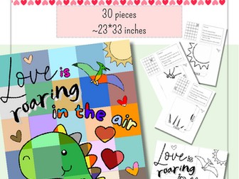 Art Project: Collaborative Poster - Lovely Dinosaur