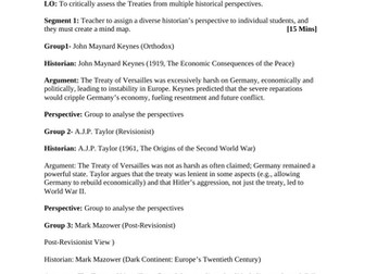 IBDP P3- Analysis Historiography-TREATY OF VERSAILLES