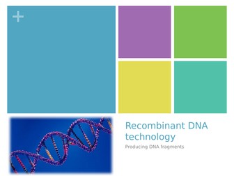 Recombinant DNA technology