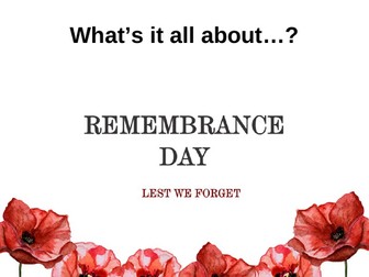 Remembrance Assembly