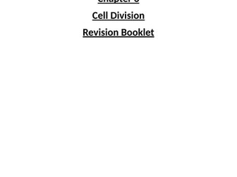 OCR AS level biology cell division revision booklet