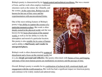 Elizabeth Bishop - Leaving Certificate Higher Level Poetry
