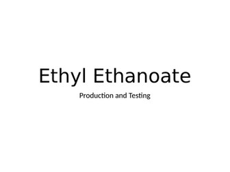 Production of Ethyl Ethanoate