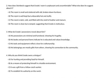 Of Mice and Men Chapter 4 Comprehension