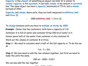 Functional Skills EL3.15 Capacity