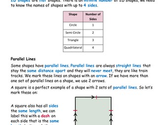 Functional Skills EL3.16 2D Shapes