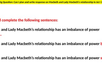 macbeth and lady macbeth relationship
