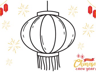 Chinese New Year Lantern - Fine motor mat