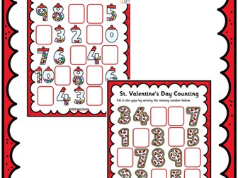 Missing Numbers EYFS (Valentine's Day)