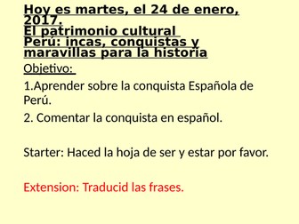 Las Incas Spanish lesson