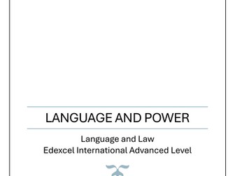 Language and Power - Worksheet for June 2025