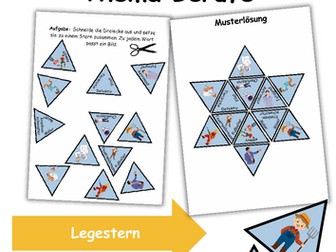 GRATIS Legestern Berufe Wortschatz - DaZ/DaF, Deutsch (Klassen 1 und 2)