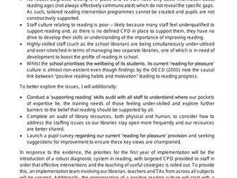 NPQLL (Leading Literacy) Final Assessment Case Study