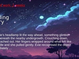 Y6 writing unit based on a finding story