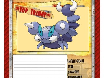 2 Week KS1: Persuasive letter writing to unban Pokémon cards from school