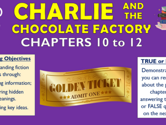 Charlie and the Chocolate Factory - Chapters 10-12 - Triple Lesson!