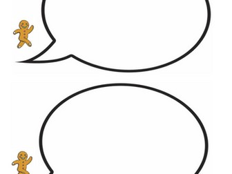 The Gingerbread Man Caption Writing