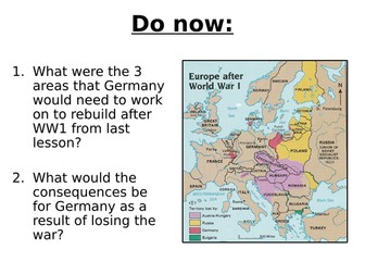 Impact of Treaty of Versailles