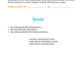 Berufe zuordnen und raten